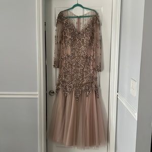 Long dress with rhinestones, never worn brand new bought for 500
